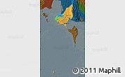 Political Map of Tonle Sap, darken