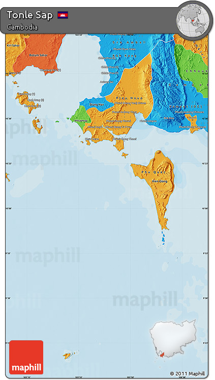 Political Map of Tonle Sap