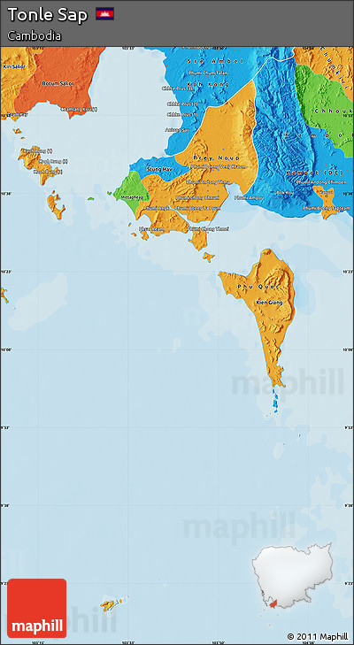 Political Map of Tonle Sap