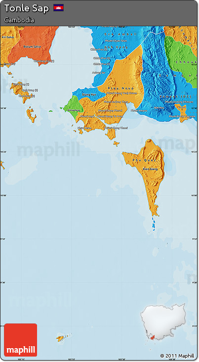 Political Map of Tonle Sap
