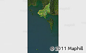 Satellite Map of Tonle Sap, darken