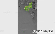 Satellite Map of Tonle Sap, desaturated
