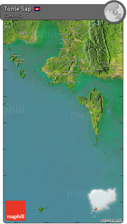 Satellite Map of Tonle Sap