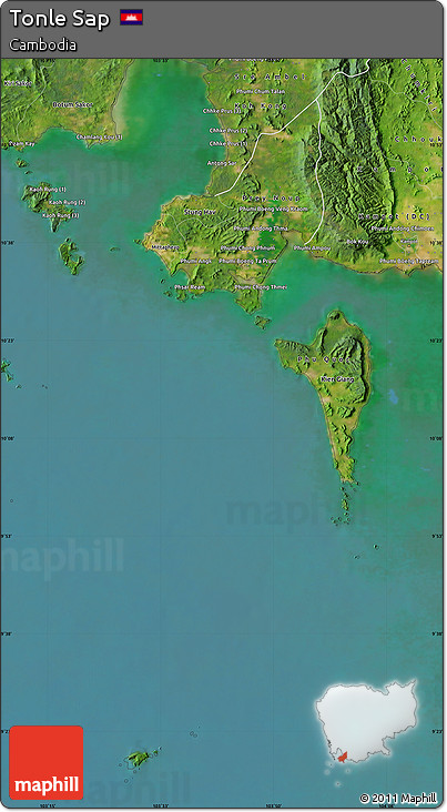 Satellite Map of Tonle Sap