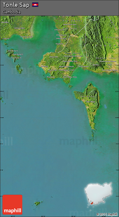 Satellite Map of Tonle Sap