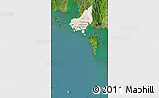 Shaded Relief Map of Tonle Sap, satellite outside