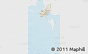 Shaded Relief Map of Tonle Sap, single color outside
