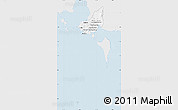 Silver Style Map of Tonle Sap, single color outside