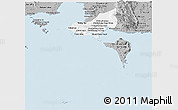 Gray Panoramic Map of Tonle Sap