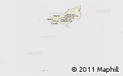 Shaded Relief Panoramic Map of Tonle Sap, cropped outside