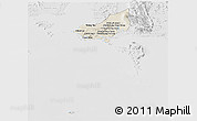 Shaded Relief Panoramic Map of Tonle Sap, lighten, desaturated