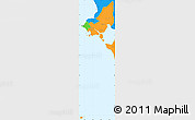Political Simple Map of Prey Noup