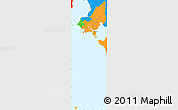 Political Simple Map of Tonle Sap