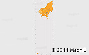 Political Shades Simple Map of Tonle Sap, cropped outside