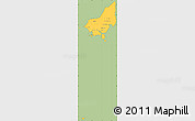 Savanna Style Simple Map of Tonle Sap, cropped outside