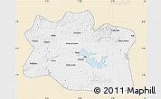Classic Style Map of Djerem, single color outside