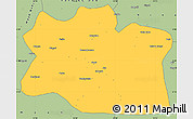 Savanna Style Simple Map of Djerem