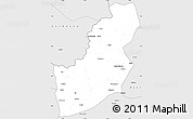 Silver Style Simple Map of Mayo-Banyo