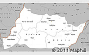 Gray Simple Map of Adamoua