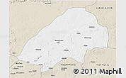 Classic Style 3D Map of Haute-Sanaga