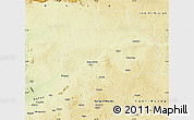 Physical Map of Haute-Sanaga