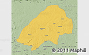 Savanna Style Map of Haute-Sanaga