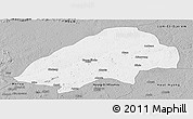 Gray Panoramic Map of Haute-Sanaga