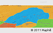 Political Panoramic Map of Haute-Sanaga