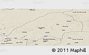 Shaded Relief Panoramic Map of Haute-Sanaga