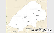 Classic Style Simple Map of Haute-Sanaga