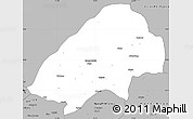 Gray Simple Map of Haute-Sanaga