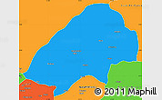 Political Simple Map of Haute-Sanaga