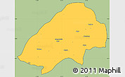 Savanna Style Simple Map of Haute-Sanaga, cropped outside