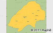Savanna Style Simple Map of Haute-Sanaga, single color outside