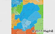 Political Shades Map of Centre