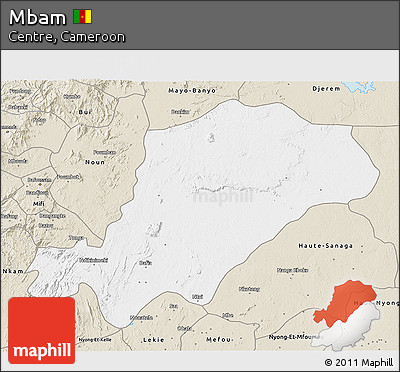 Classic Style 3D Map of Mbam