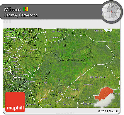 Satellite 3D Map of Mbam
