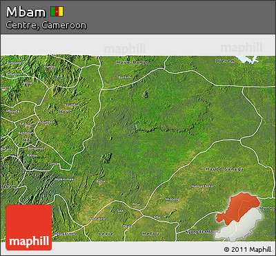 Satellite 3D Map of Mbam
