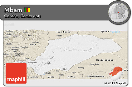 Classic Style Panoramic Map of Mbam