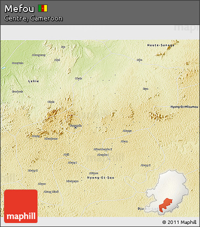 Physical 3D Map of Mefou