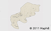 Shaded Relief 3D Map of Mefou, cropped outside