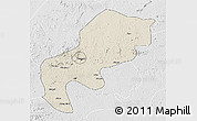 Shaded Relief 3D Map of Mefou, lighten, desaturated
