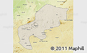 Shaded Relief 3D Map of Mefou, physical outside