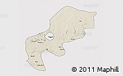 Shaded Relief 3D Map of Mefou, single color outside