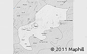 Silver Style 3D Map of Mefou