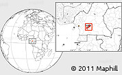 Blank Location Map of Mefou