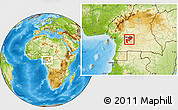 Physical Location Map of Mefou