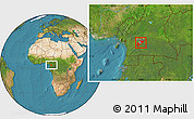 Satellite Location Map of Mefou