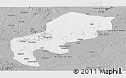 Gray Panoramic Map of Mefou