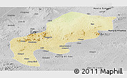 Physical Panoramic Map of Mefou, desaturated